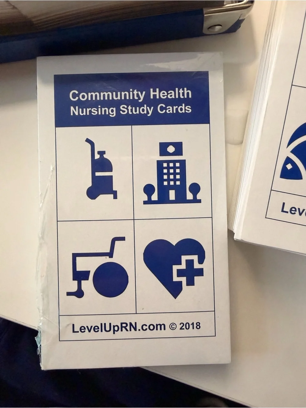 Nursing School Flash Card Sets - Color coded & Numerical FREE card box organizer